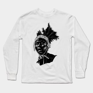 Happy Native American Long Sleeve T-Shirt